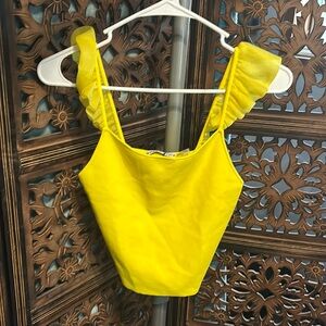 Alice and Olivia women’s yellow top